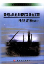 黄河防洪钻孔灌浆及其他工程预算定额(试行)