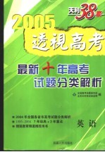 点击新高考 最新十年高考试题分类解析 1995-2004 英语