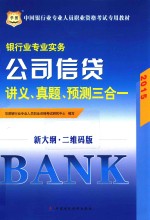 2015中国银行业专业人员职业资格考试专用教材 银行业专业实务 公司信贷讲义、真题、预测三合一