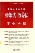 法律法规案例全解系列 中华人民共和国婚姻法 收养法案例全解