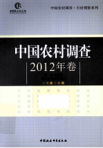 中国农村调查 2012年卷