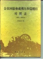 公农回傣彝藏佛历和儒略日对照表 622-2050年