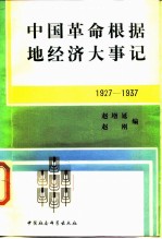 中国革命根据地经济大事记 1927-1937