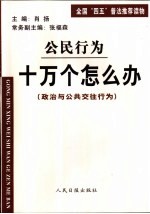 公民行为 十万个怎么办 政治与公共交往行为