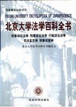 北京大学法学百科全书 民事诉讼法学 刑事诉讼法学 行政诉讼法学 司法鉴定学 刑事侦查学