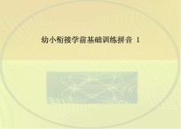 幼小衔接学前基础训练拼音 1