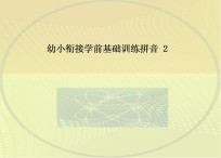 幼小衔接学前基础训练拼音 2