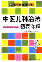 中医儿科治法图表详解 婴童中医科治法释疑临证思维图与表