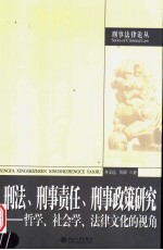 刑法、刑事责任、刑事政策研究 哲学、社会学、法律文化的视角