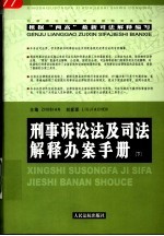 刑事诉讼法及司法解释办案手册 下 第2版
