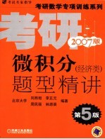 微积分题型精讲 2007版 经济类