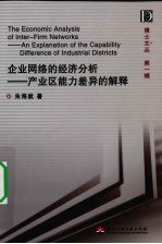 企业网络的经济分析:产业区能力差异的解释