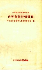 世界市场行情课程