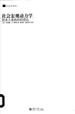 社会宏观动力学 探求人类组织的理论 toward a theory on the organization of human populations