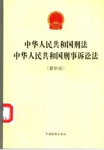 中华人民共和国刑法 中华人民共和国刑事诉讼法 最新版