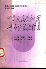 《中华人民共和国刑事诉讼法》释义