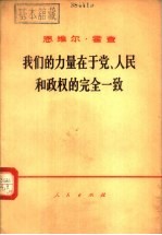 我们的力量在于党、人民和政权的完全一致 在会见地拉那第二百十九号选民时的讲话 1970年9月18日