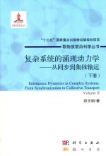 软物质前沿科学丛书 复杂系统的涌现动力学 从同步到集体输运 下