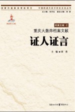 重庆大轰炸档案文献 证人证言
