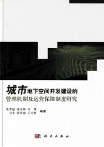 城市地下空间开发建设的管理机制及运营保障制度研究