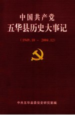 中国共产党五华县历史大事记 1949.10-2004.12