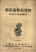热芯盒射芯资料 分类汇总及索引