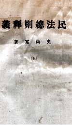 民法总则释义 上