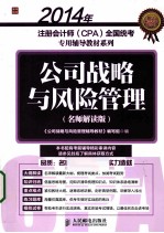 公司战略与风险管理 名师解读版