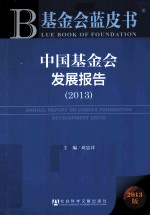 中国基金会发展报告 2013 2013版
