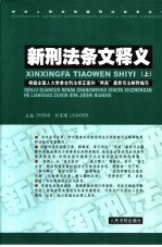 新刑法条文释义 上