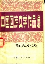 中国回族文学作品选 散文小说