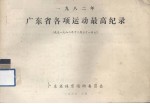 1982广东省各项运动最高纪录