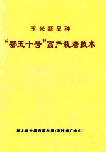 玉米新品种“鄂玉十号”高产栽培技术