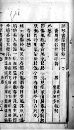 评琴书屋诗草;评琴书屋医略