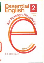 Essential English(2) for Foreign Students