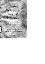 Easier ScientifIC English Practice G.C.Thornley M.A.