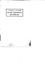 Sound Absorbing Materials C.Zwikker & C.W.Kosten