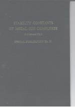 STABILITY CONSTANTS OF METAL-ION COMPLEXES