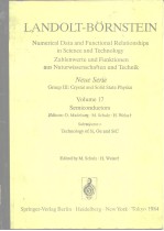 Landolt -Bornstein;Zahlenwerte und funktionen aus naturwissenschaften und technik;Neue Serie