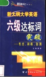 新大纲大学英语六级达标词突破:考点、辨析、自测