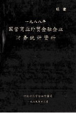 国营商业外贸金融企业财务统计资料 1988年