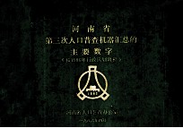 河南省第三次人口普查机器汇总的主要数字 按1986年行政区划调整