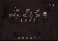 河南省农业统计资料 1980