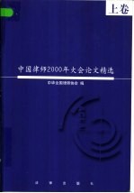 中国律师2000年大会论文精选 上