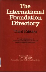 The International Foundation Directory Third Edition