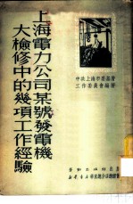 上海电力公司某号发电机大检修中的几项工作经验