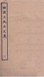 梅溪王先生文集 3