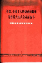 全党、全国工人阶级动员起来为普及大庆式企业而奋斗 全国工业学大庆会议文件汇编