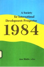 A Society for International Development:Prospectus