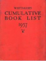 WHITAKER’S CUMULATIVE BOOK LIST 1957